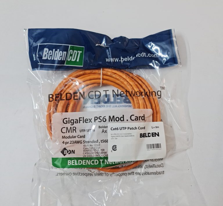 کابل شبکه Belden CDT 5m Cat6 UTP